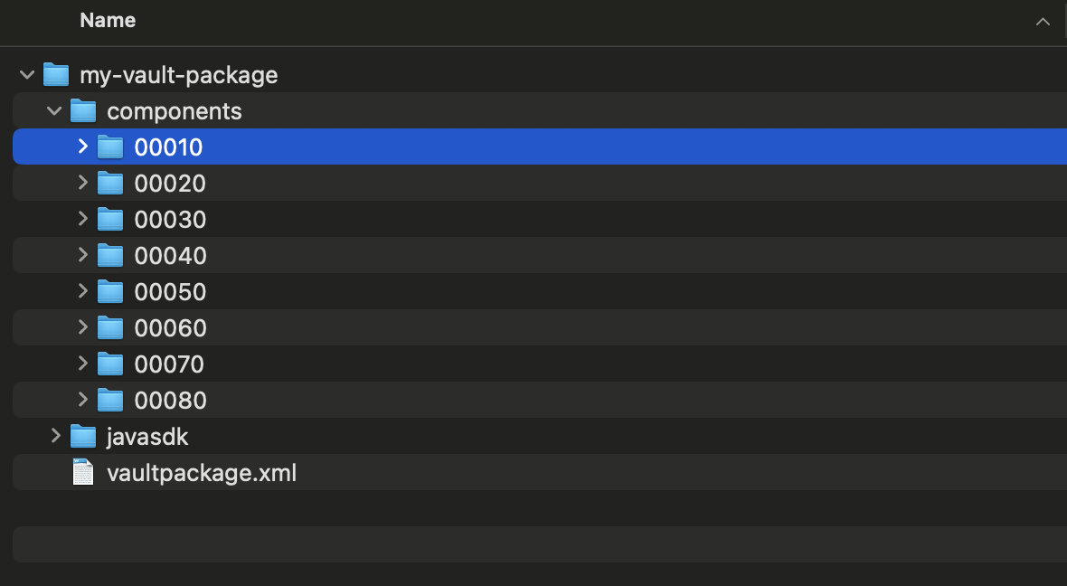 Vault Java SDK Folder