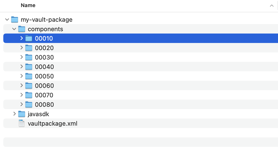 Vault Java SDK Folder
