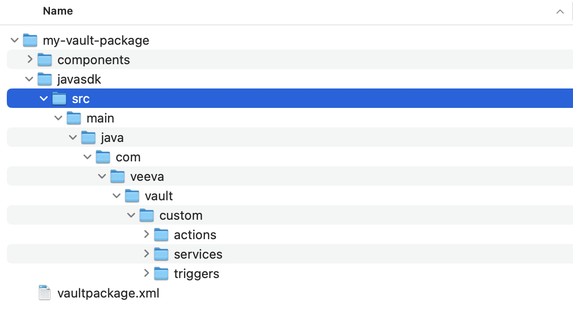 Vault Java SDK Folder