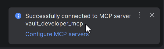 Connection confirmation