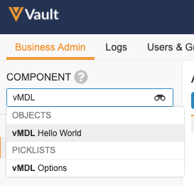 vMDL Hello World Object