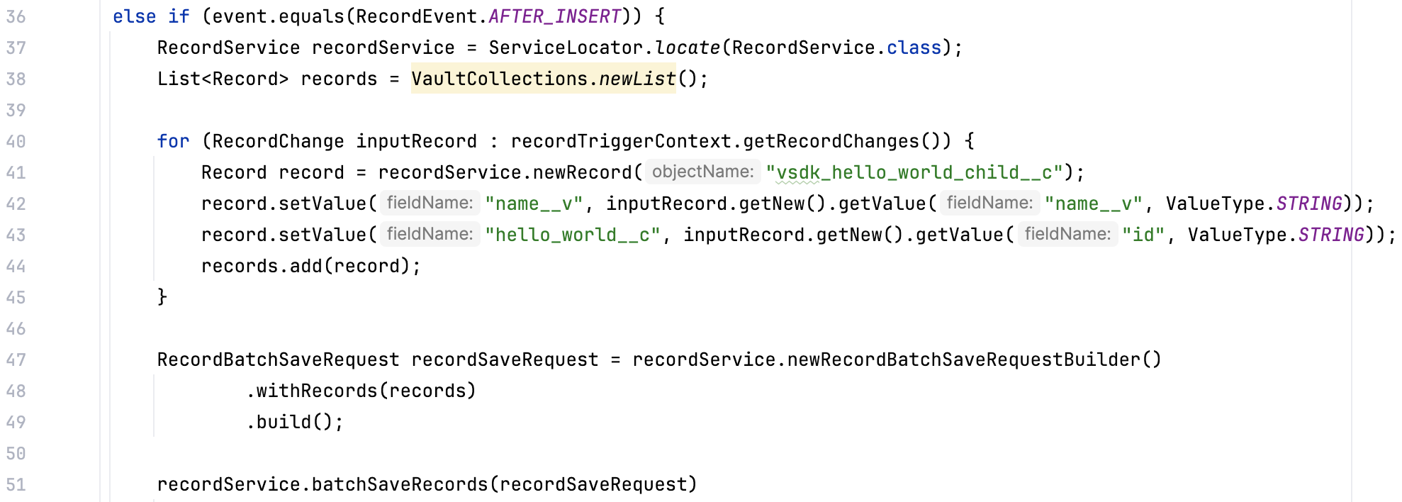 Deleting multiline code comments.