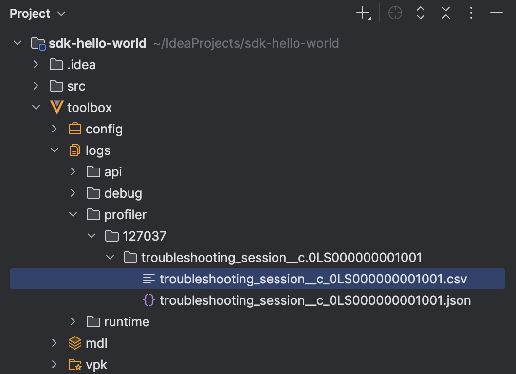 IntelliJ Plugin Profiler Log Download Result