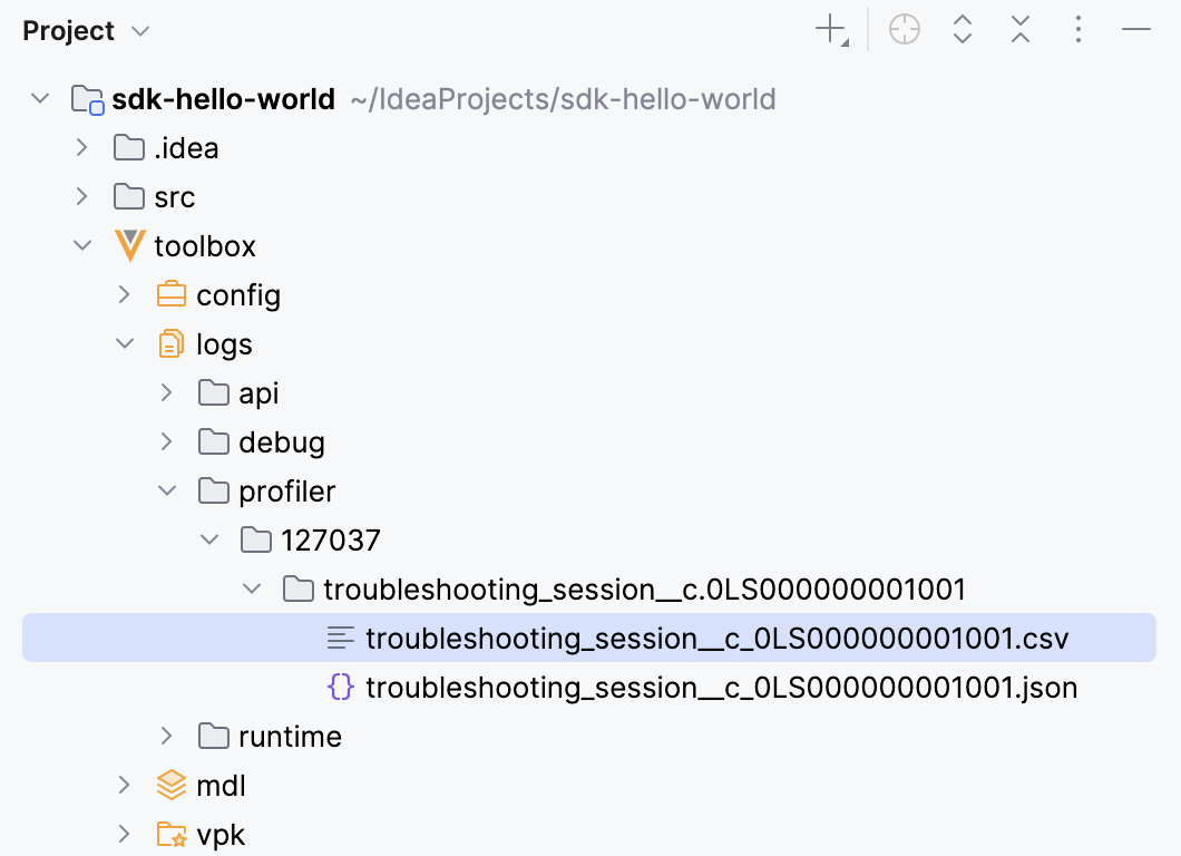 IntelliJ Plugin Profiler Log Download Result