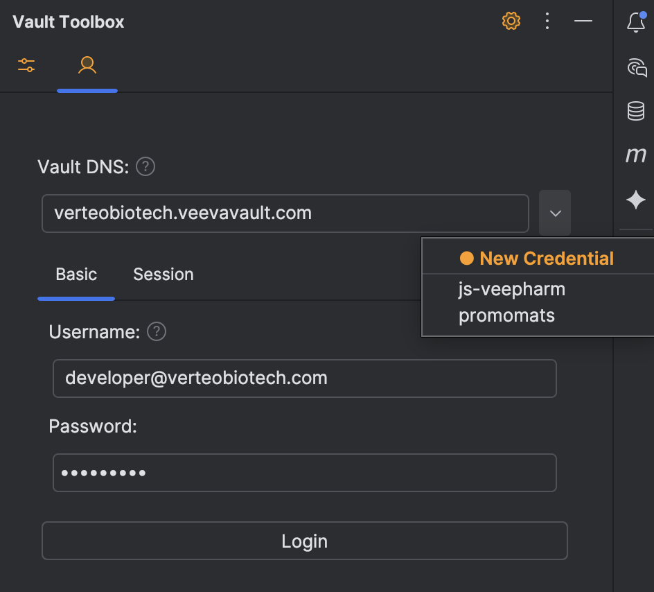 IntelliJ Plugin Basic Login