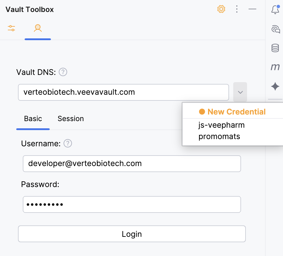 IntelliJ Plugin Basic Login